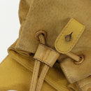 GUCCI Bamboo Backpack Suede Leather Yellow Gold 003 2058 0030 Auth bs19589-27