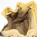 GUCCI Bamboo Backpack Suede Leather Yellow Gold 003 2058 0030 Auth bs19589-30