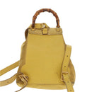 GUCCI Bamboo Backpack Suede Leather Yellow Gold 003 2058 0030 Auth bs19589-2