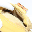 GUCCI Bamboo Backpack Suede Leather Yellow Gold 003 2058 0030 Auth bs19589-33