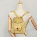 GUCCI Bamboo Backpack Suede Leather Yellow Gold 003 2058 0030 Auth bs19589-34