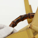 GUCCI Bamboo Backpack Suede Leather Yellow Gold 003 2058 0030 Auth bs19589-14