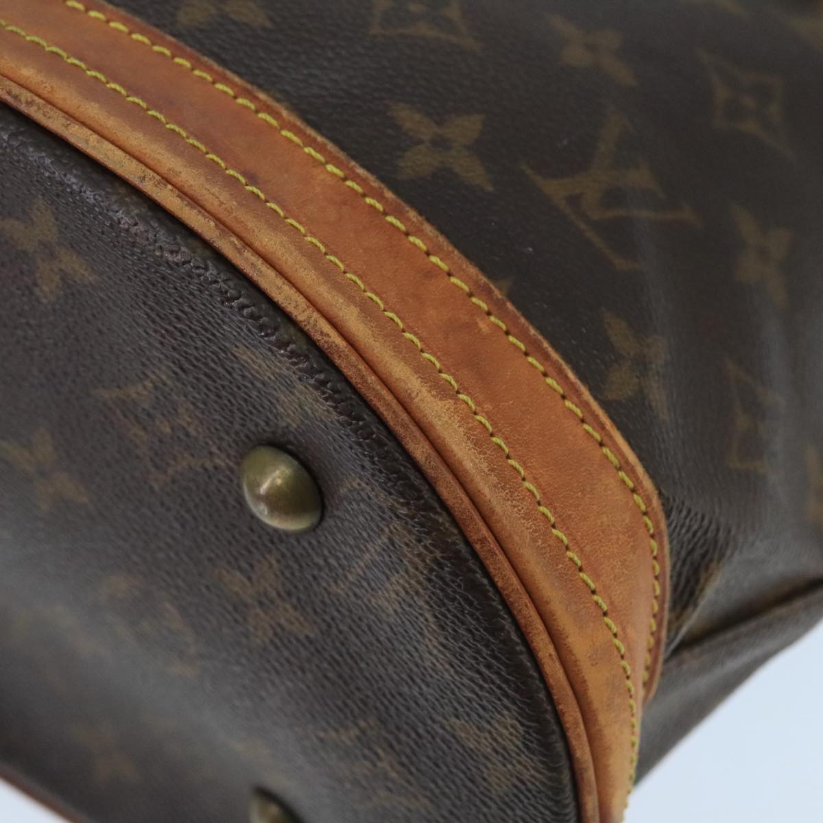 LOUIS VUITTON Monogram Bucket PM Shoulder Bag M42238 LV Auth bs19593