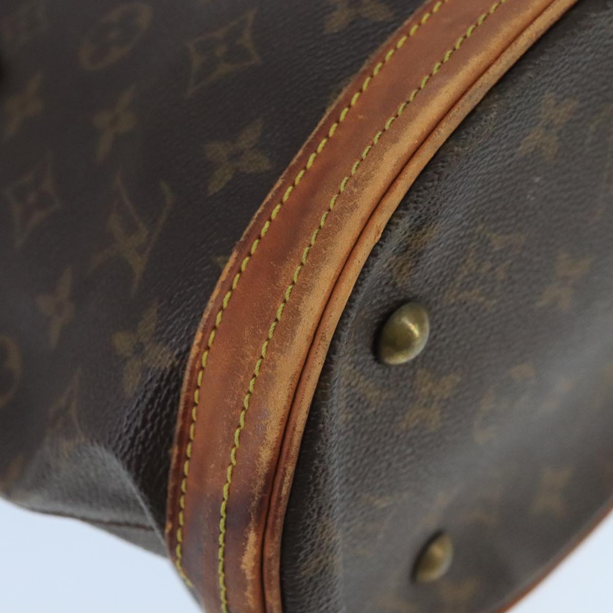 LOUIS VUITTON Monogram Bucket PM Shoulder Bag M42238 LV Auth bs19593