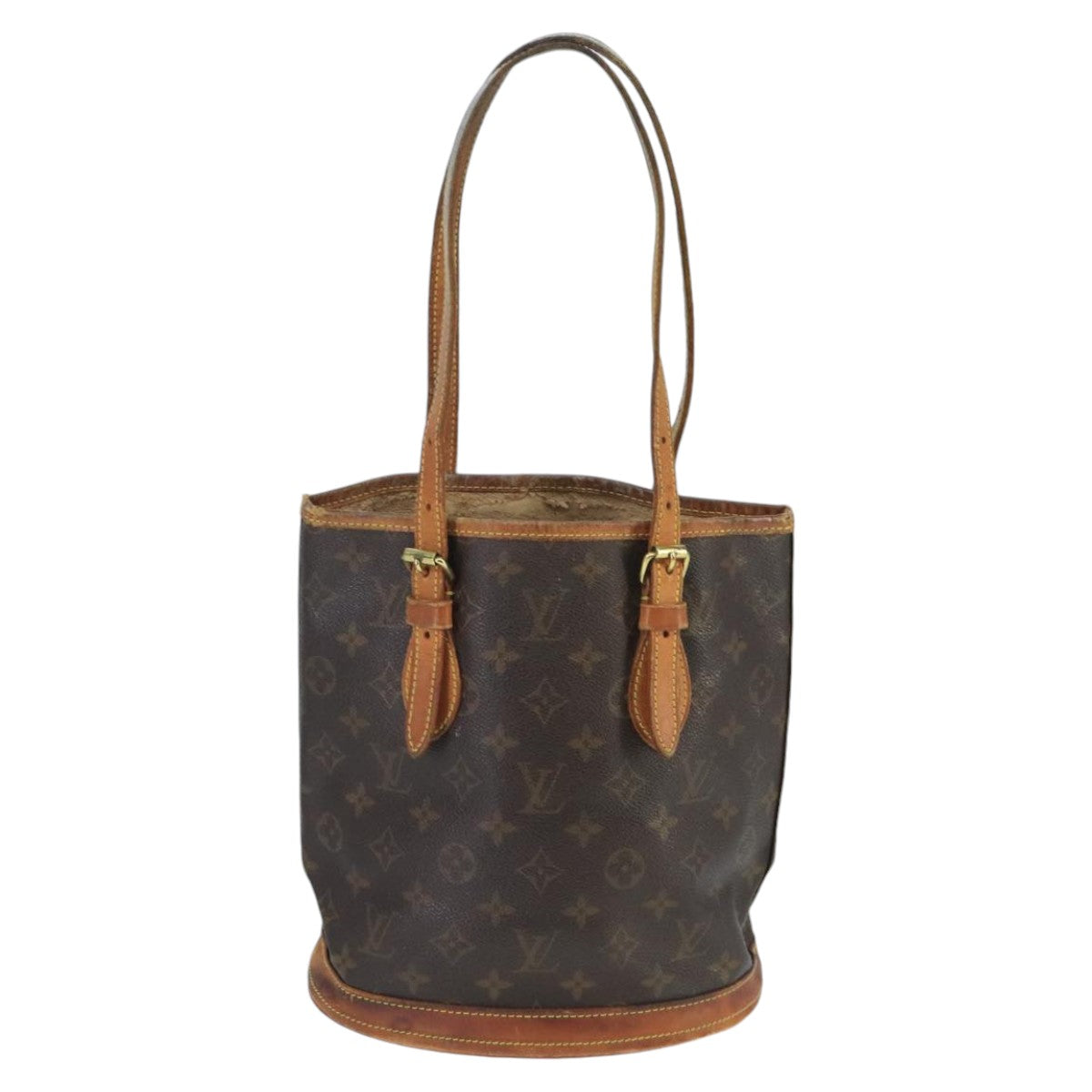 LOUIS VUITTON Monogram Bucket PM Shoulder Bag M42238 LV Auth bs19593 - 0