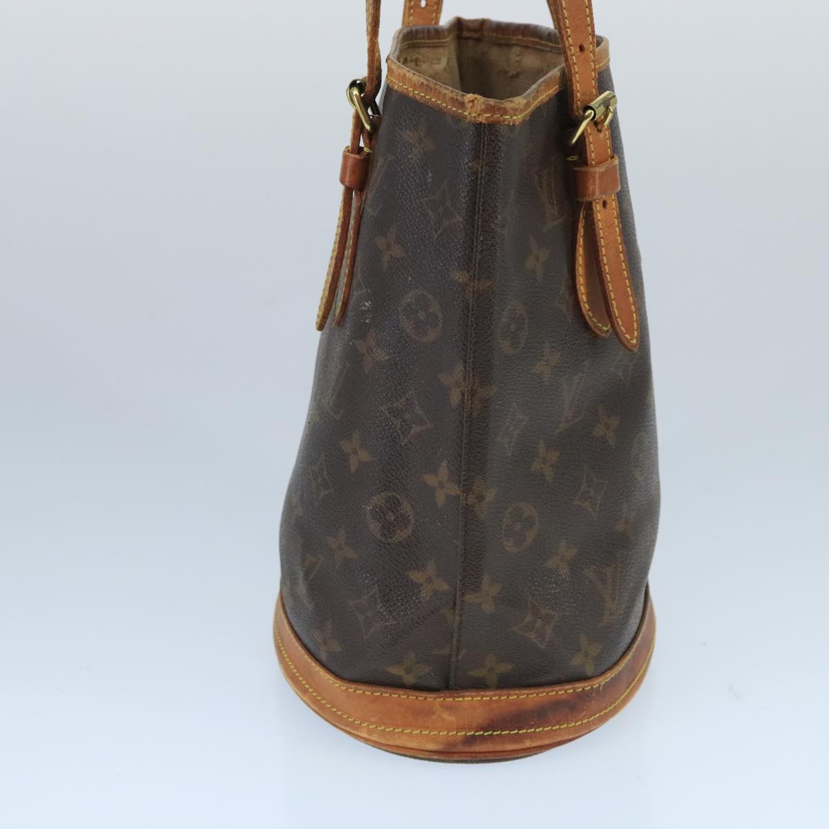 LOUIS VUITTON Monogram Bucket PM Shoulder Bag M42238 LV Auth bs19593