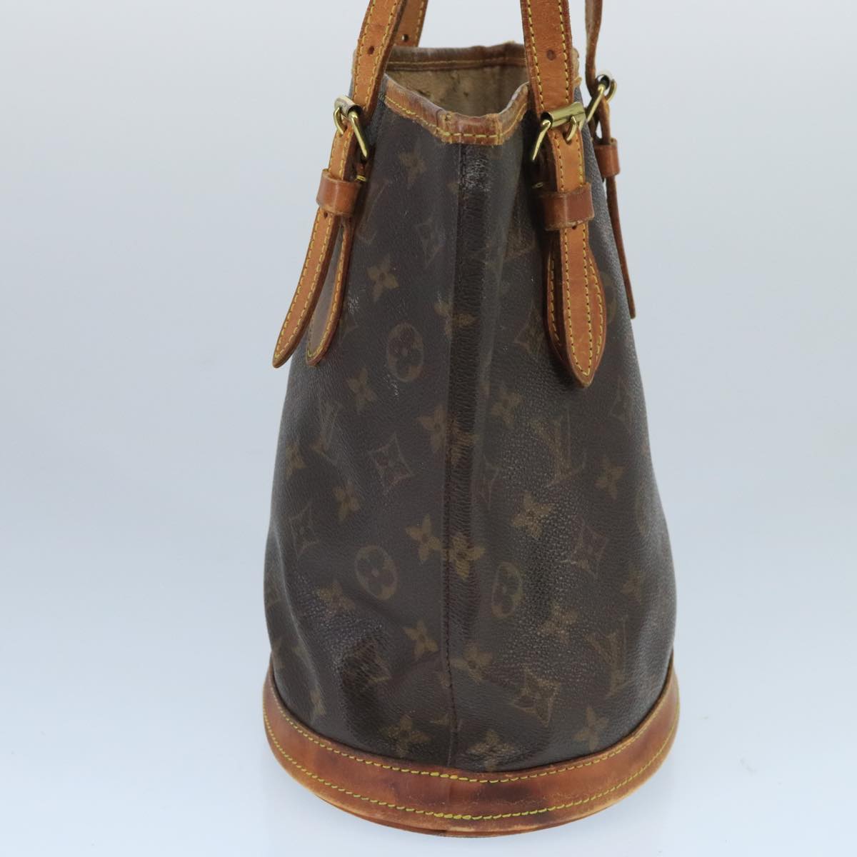 LOUIS VUITTON Monogram Bucket PM Shoulder Bag M42238 LV Auth bs19593