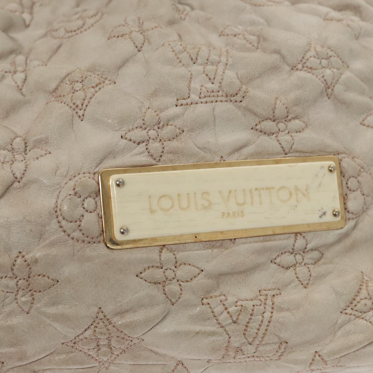 LOUIS VUITTON Monogram Orump Stratus PM Shoulder Bag Beige M95419 Auth bs19602