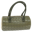 CHANEL Hand Bag plastic Khaki CC Auth bs19614-1