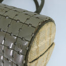 CHANEL Hand Bag plastic Khaki CC Auth bs19614-10