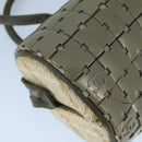 CHANEL Hand Bag plastic Khaki CC Auth bs19614-11