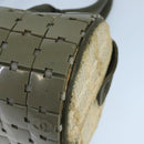 CHANEL Hand Bag plastic Khaki CC Auth bs19614-12