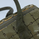 CHANEL Hand Bag plastic Khaki CC Auth bs19614-14
