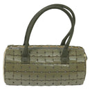 CHANEL Hand Bag plastic Khaki CC Auth bs19614-2