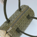 CHANEL Hand Bag plastic Khaki CC Auth bs19614-6