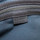 CELINE Shoulder Bag Leather Gray Auth bs19628-17