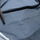 CELINE Shoulder Bag Leather Gray Auth bs19628-11