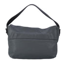 CELINE Shoulder Bag Leather Gray Auth bs19628-2