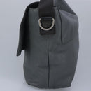 CELINE Shoulder Bag Leather Gray Auth bs19628-4