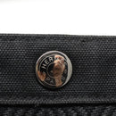 HERMES Mini Cabas Pouch Canvas Black Auth bs19636-9