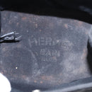 HERMES Mini Cabas Pouch Canvas Black Auth bs19636-11