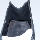 HERMES Mini Cabas Pouch Canvas Black Auth bs19636-12