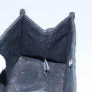 HERMES Mini Cabas Pouch Canvas Black Auth bs19636-16