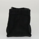 HERMES Mini Cabas Pouch Canvas Black Auth bs19636-4
