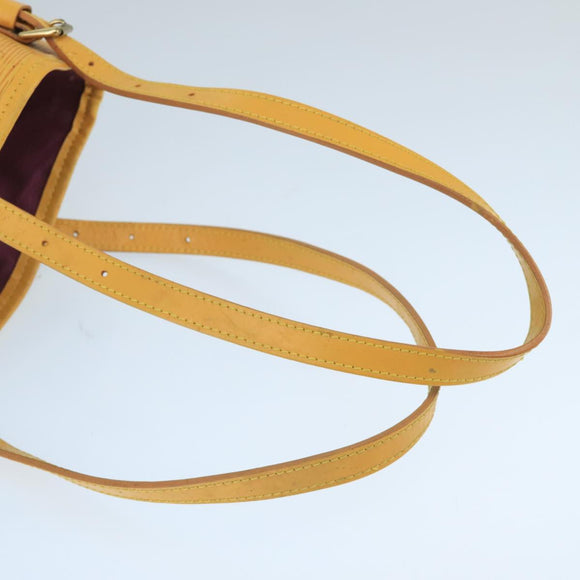 LOUIS VUITTON Epi Bucket PM Schultertasche SPO Gelb LV Auth bs19641