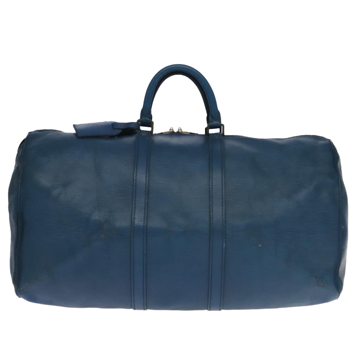 LOUIS VUITTON Epi Keepall 55 Boston Bag Vintage Blue M42955 LV Auth bs19643