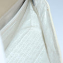 CHANEL Chain Flower Stitch Shoulder Bag Lamb Skin Beige Silver CC Auth bs19654-20