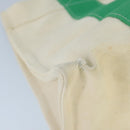 HERMES Bora Bora PM Tote Bag Canvas White Green Silver Auth bs19675-10