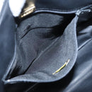 BALLY Hand Bag Leather Black Gold Auth bs19676-22