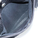 BALLY Hand Bag Leather Black Gold Auth bs19676-23