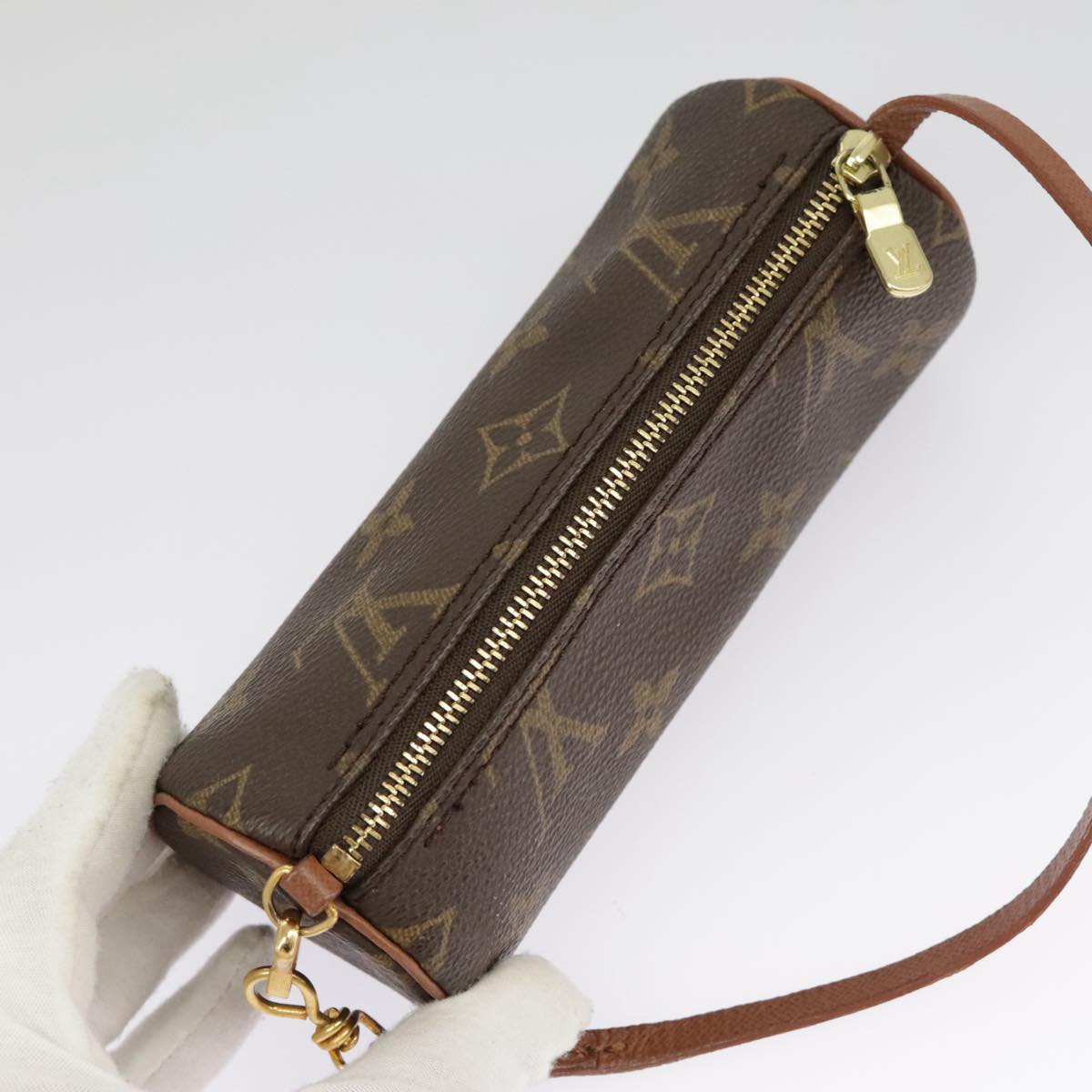 LOUIS VUITTON Monogram Papillon Pouch LV Auth bs19681