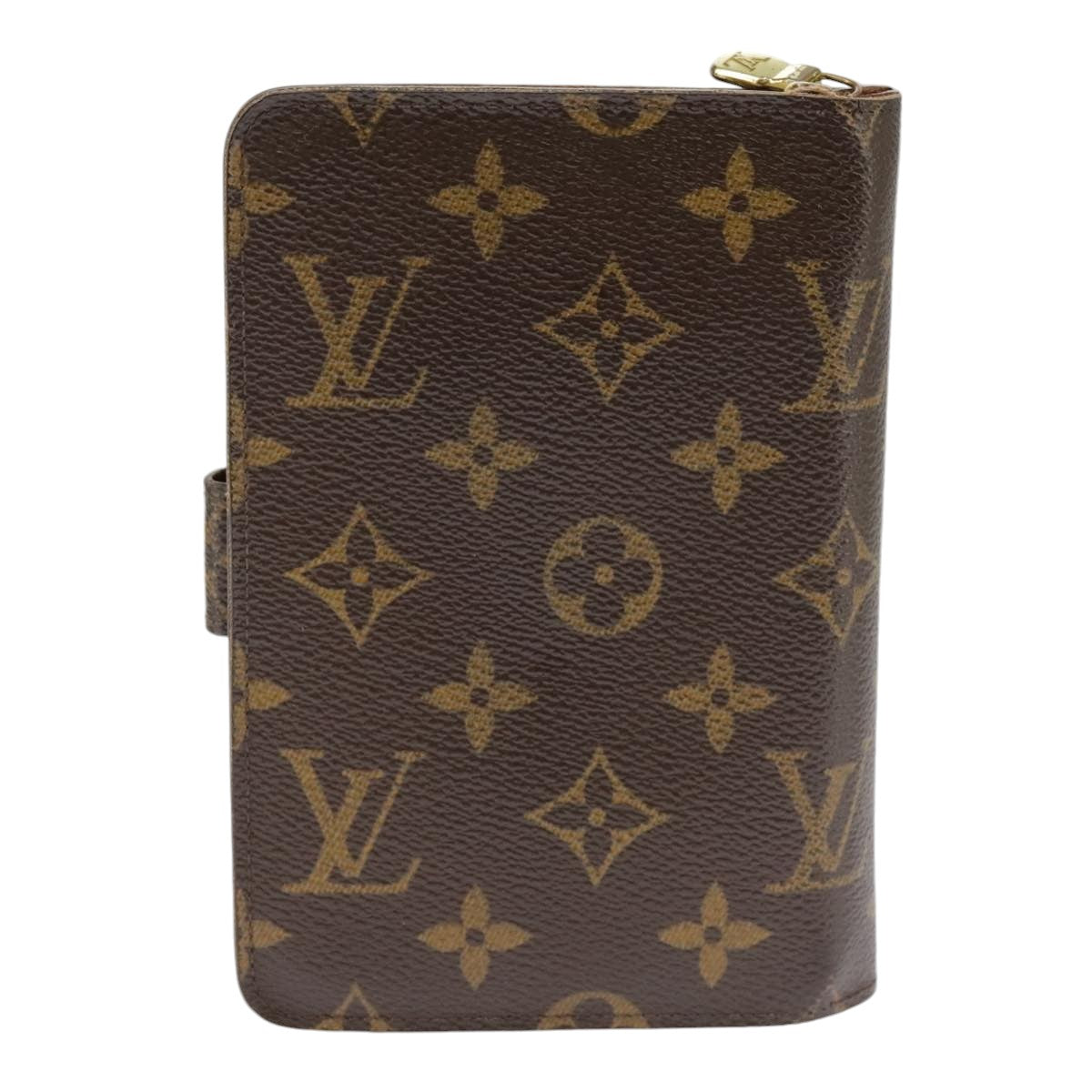 LOUIS VUITTON Monogram Porto Papie Zip Wallet M61207 LV Auth bs19683