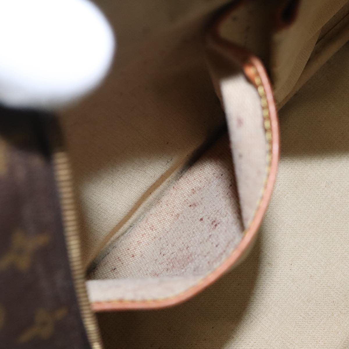 LOUIS VUITTON Monogram Deauville Hand Bag M47270 LV Auth bs19685