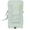 FENDI Shoulder Bag Nylon Light Blue Silver Auth bs19694-13