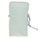 FENDI Shoulder Bag Nylon Light Blue Silver Auth bs19694-2