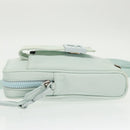FENDI Shoulder Bag Nylon Light Blue Silver Auth bs19694-4