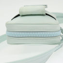 FENDI Shoulder Bag Nylon Light Blue Silver Auth bs19694-6