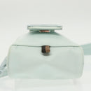 FENDI Shoulder Bag Nylon Light Blue Silver Auth bs19694-5