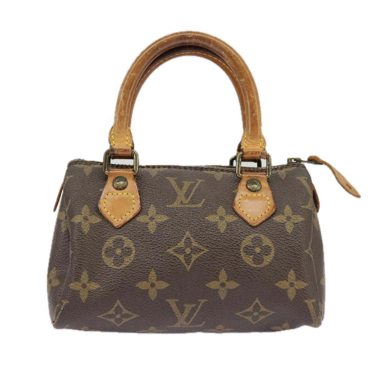 LOUIS VUITTON Monogram Mini Speedy Hand Bag M41534 LV Auth bs19707