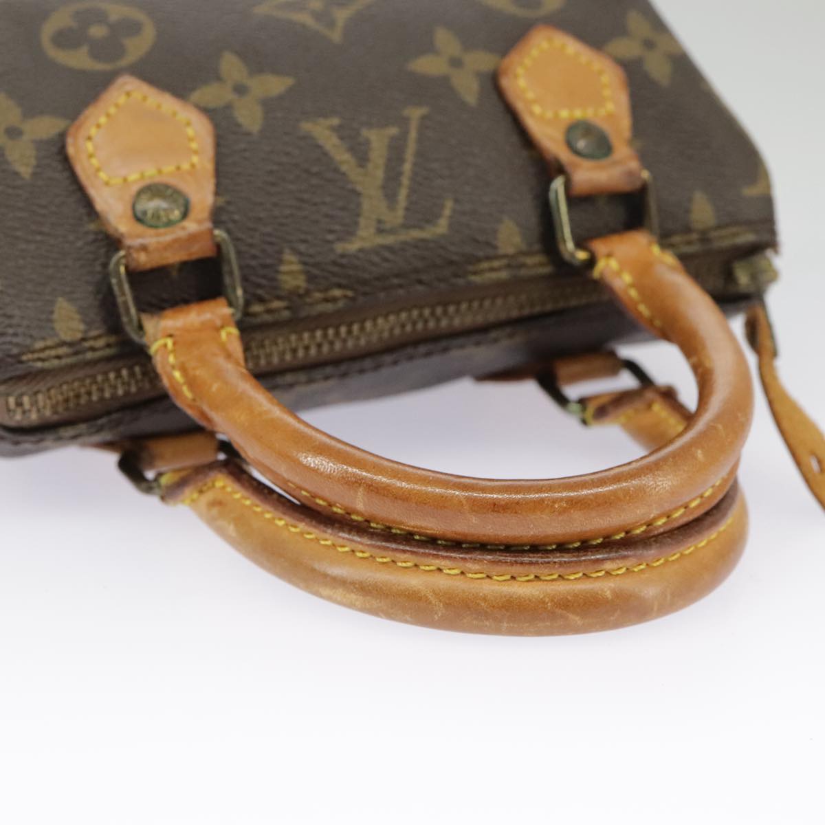 LOUIS VUITTON Monogram Mini Speedy Hand Bag M41534 LV Auth bs19707