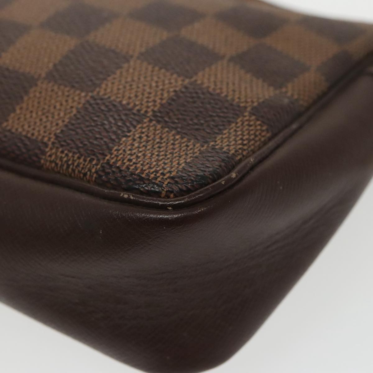 LOUIS VUITTON Damier Ebene Trousse makeup Pouch N51982 LV Auth bs19709