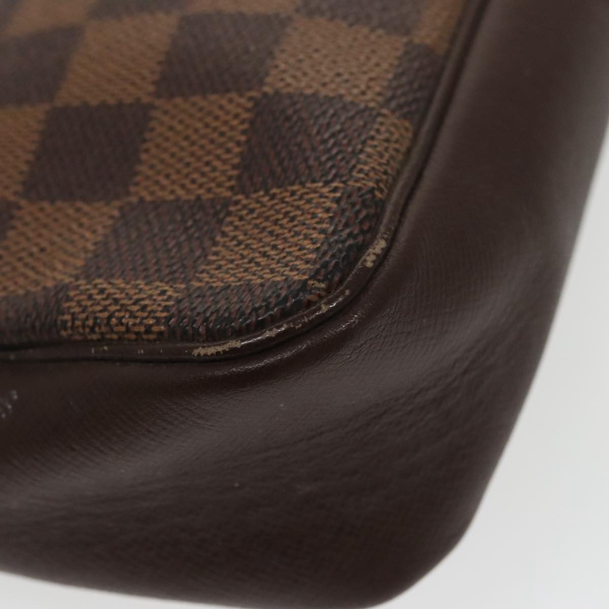 LOUIS VUITTON Damier Ebene Trousse makeup Pouch N51982 LV Auth bs19709