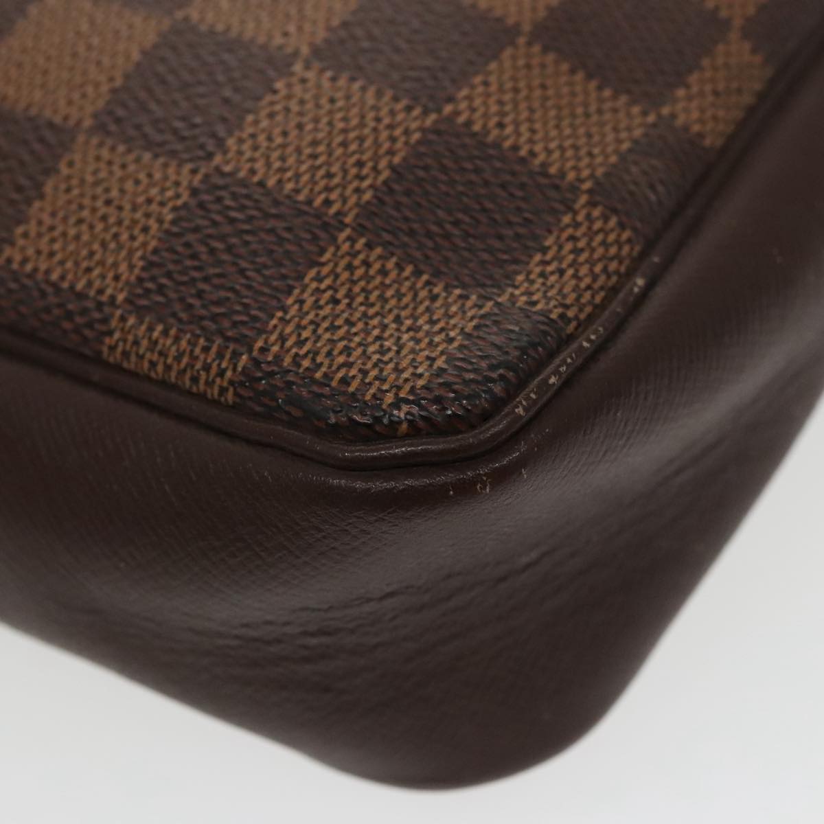 LOUIS VUITTON Damier Ebene Trousse makeup Pouch N51982 LV Auth bs19709