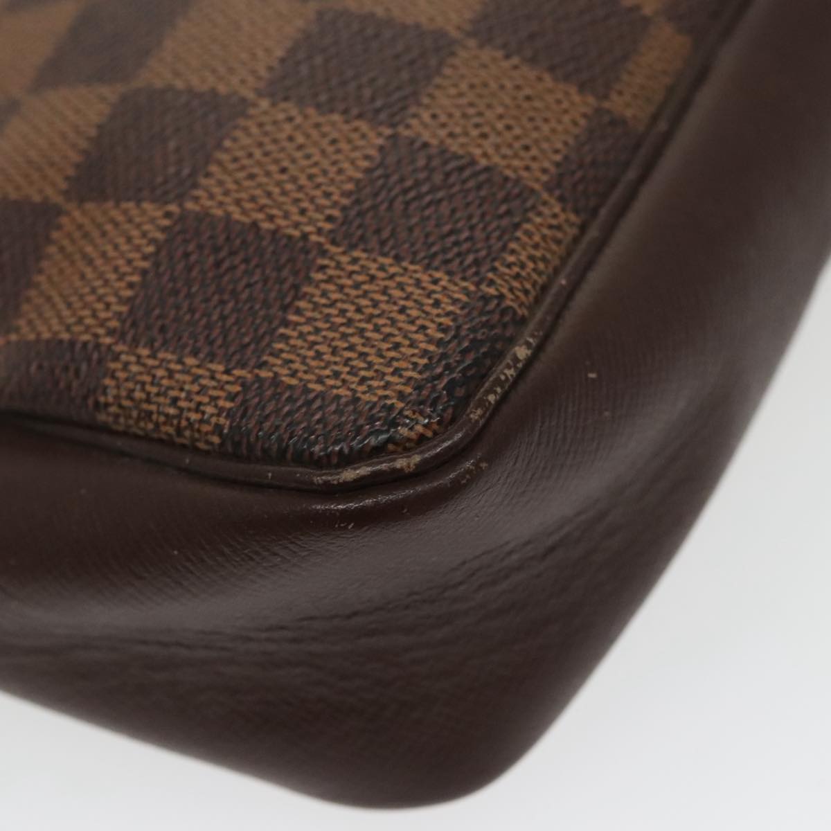 LOUIS VUITTON Damier Ebene Trousse makeup Pouch N51982 LV Auth bs19709