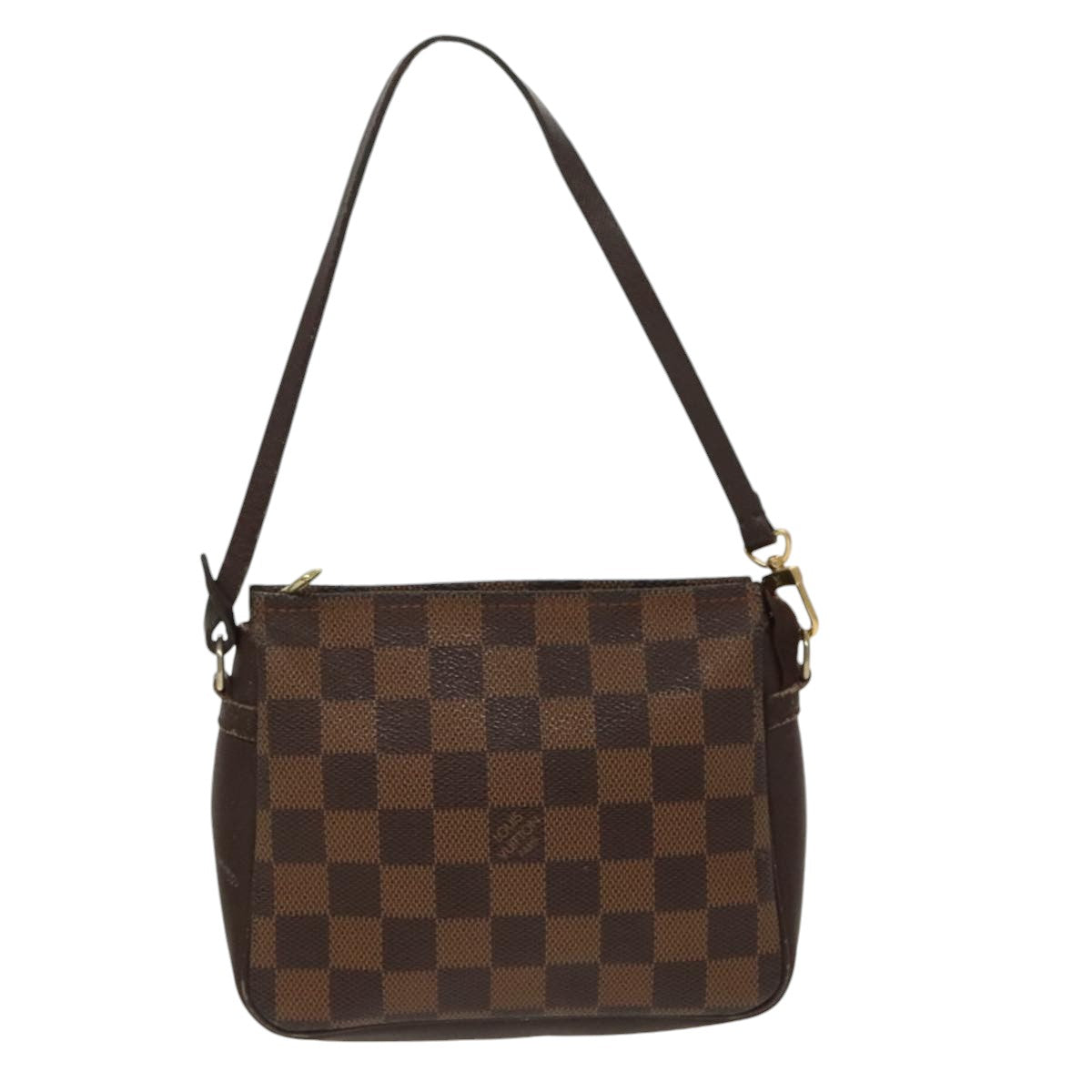 LOUIS VUITTON Damier Ebene Trousse makeup Pouch N51982 LV Auth bs19709