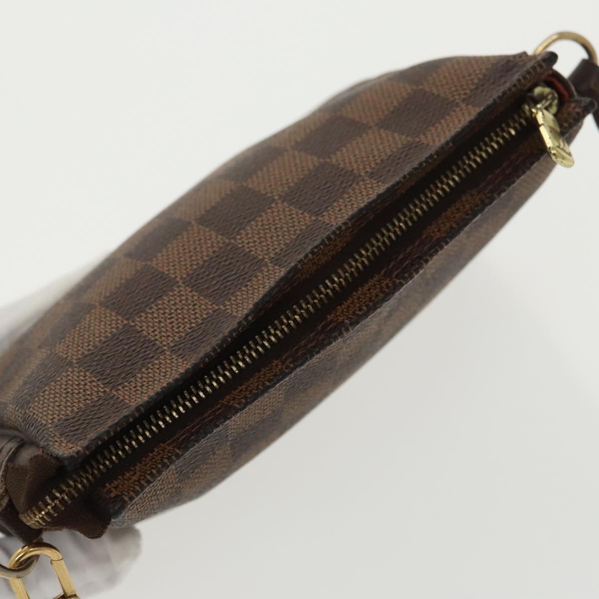 LOUIS VUITTON Damier Ebene Trousse makeup Pouch N51982 LV Auth bs19709